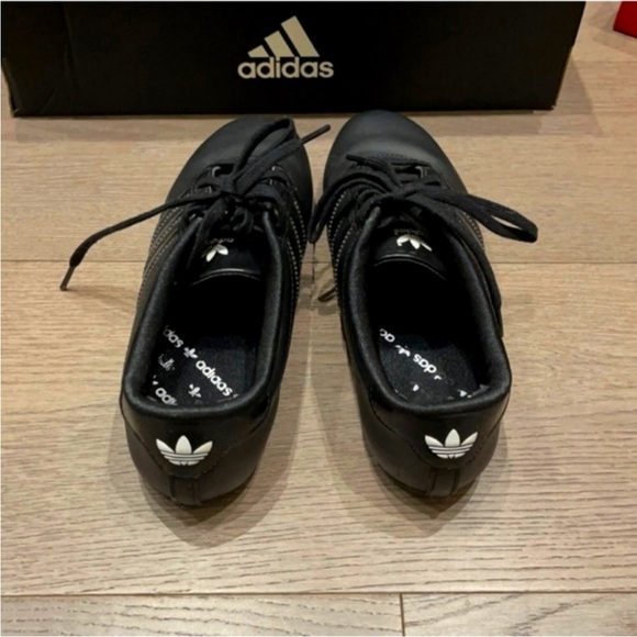 ADIDAS | ORIGINAL | Black Leather | Women's Runner | 6 - Picture 3 of 5